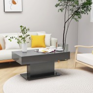 vidaXL Konferenčný stolík lesklý sivý 96x50x45 cm drevotrieska - cena, porovnanie