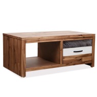 vidaXL Konferenčný stolík masívne akáciové drevo 90x50x37,5 cm - cena, porovnanie