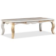 vidaXL Konferenčný stolík, masívne sheeshamové drevo, 110x60x35 cm - cena, porovnanie