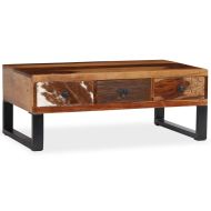 vidaXL Konferenčný stolík, masívne sheeshamové drevo, 90x50x35 cm - cena, porovnanie
