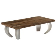vidaXL Konferenčný stolík Opium, recyklované drevo a oceľ 110x60x35 cm - cena, porovnanie