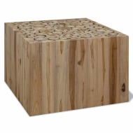 vidaXL Konferenčný stolík, pravé teakové drevo, 50x50x35 cm - cena, porovnanie