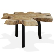 vidaXL Konferenčný stolík, pravé teakové drevo, 80x70x38 cm - cena, porovnanie