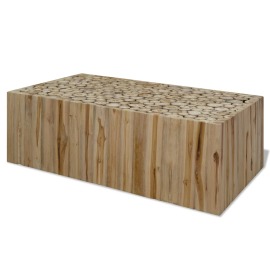 vidaXL Konferenčný stolík, pravé teakové drevo, 90x50x35 cm