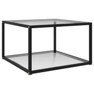 vidaXL Konferenčný stolík, priehľadný 60x60x35 cm, tvrdené sklo - cena, porovnanie