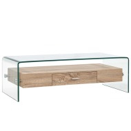 vidaXL Konferenčný stolík priehľadný 98x45x31 cm tvrdené sklo - cena, porovnanie