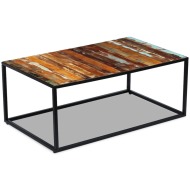 vidaXL Konferenčný stolík, recyklovaný masív 100x60x40 cm - cena, porovnanie