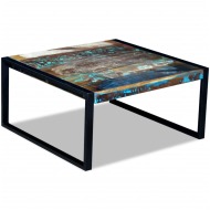 vidaXL Konferenčný stolík, recyklovaný masív 80x80x40 cm - cena, porovnanie