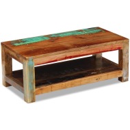 vidaXL Konferenčný stolík, recyklovaný masív 90x45x35 cm - cena, porovnanie
