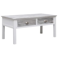 vidaXL Konferenčný stolík sivý 100x50x45 cm drevený - cena, porovnanie