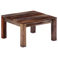 vidaXL Konferenčný stolík, sivý 60x60x35 cm, drevený masív sheesham - cena, porovnanie