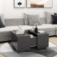vidaXL Konferenčný stolík sivý 60x60x38 cm drevotrieska - cena, porovnanie