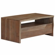 vidaXL Konferenčný stolík sivý 90x50x40 cm akáciové drevo s prirodzene tvarovanými hranami - cena, porovnanie
