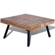 vidaXL Konferenčný stolík, štvorcový, recyklované tíkové drevo - cena, porovnanie