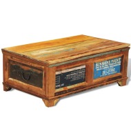 vidaXL Konferenčný stolík, úložný priestor, vintage, recyklované drevo - cena, porovnanie