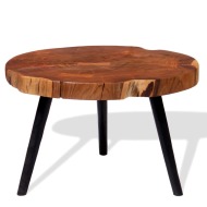 vidaXL Konferenčný stolík v tvare kmeňa, masívne akáciové drevo (55-60)x40 cm - cena, porovnanie