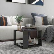 vidaXL Konferenčný stolík vysoký lesk sivý 40x40x30 cm drevotrieska - cena, porovnanie