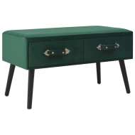 vidaXL Konferenčný stolík, zelený 80x40x46 cm, zamat - cena, porovnanie