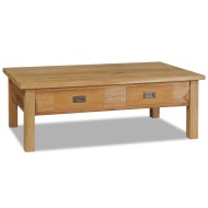 vidaXL Konferenčný stolík z masívneho teakového dreva, 100x60x35 cm - cena, porovnanie