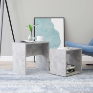 vidaXL Sada konferenčných stolíkov betónovo-sivá 48x30x45 cm drevotrieska - cena, porovnanie