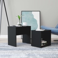 vidaXL Sada konferenčných stolíkov čierna 48x30x45 cm drevotrieska - cena, porovnanie
