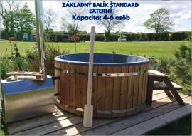 Baltic Hot Tubs Kúpacia kaďa DE LUXE EXTERNÝ S HYDROMASÁŽNYM SYSTÉMOM 4-6 MIEST