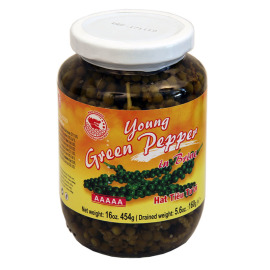 Red Drago Nakladané mladé zelené korenie 454g