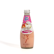 Juscool Kokosové mlieko s kokosovým želé - Jahoda 290ml - cena, porovnanie