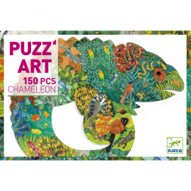 Djeco Chameleón: umelecké puzzle
