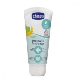 Chicco Zubná pasta s fluorom s príchuťou banán, jablko 50ml