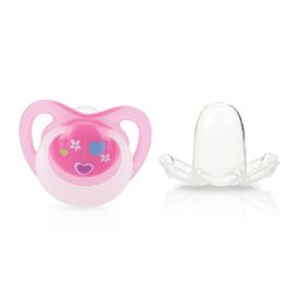 Nuby Silikónový ortodontický masážny cumlík 0-6m svietiaci