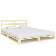 vidaXL Paletový posteľný rám, borovicový masív 200x200 cm - cena, porovnanie