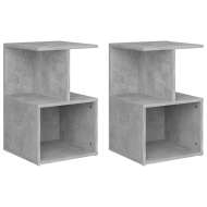 vidaXL Nočné stolíky 2 ks betónové sivé 35x35x55 cm drevotrieska - cena, porovnanie