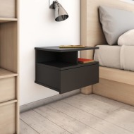 vidaXL Nástenný nočný stolík čierny 40x31x27 cm drevotrieska - cena, porovnanie