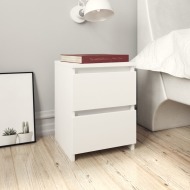 vidaXL Nočné stolíky 2 ks biele 30x30x40 cm drevotrieska - cena, porovnanie