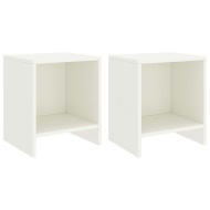 vidaXL Nočné stolíky 2 ks biele 35x30x40 cm borovicový masív - cena, porovnanie
