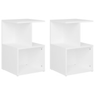 vidaXL Nočné stolíky 2 ks biele 35x35x55 cm drevotrieska - cena, porovnanie