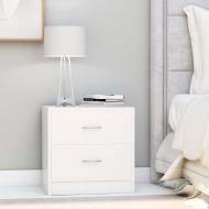 vidaXL Nočné stolíky 2 ks biele 40x30x40 cm drevotrieska - cena, porovnanie