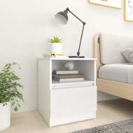 vidaXL Nočné stolíky 2 ks biele 40x40x50 cm drevotrieska - cena, porovnanie