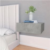 vidaXL Nástenný nočný stolík betónovo-sivý 40x30x15 cm drevotrieska - cena, porovnanie