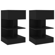vidaXL Nočné stolíky 2 ks čierne 40x35x65 cm - cena, porovnanie