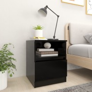 vidaXL Nočné stolíky 2 ks čierne 40x40x50 cm drevotrieska - cena, porovnanie
