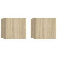 vidaXL Nočné stolíky 2 ks dub sonoma 30,5x30x30 cm drevotrieska - cena, porovnanie