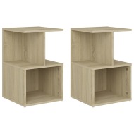 vidaXL Nočné stolíky 2 ks dub sonoma 35x35x55 cm drevotrieska - cena, porovnanie