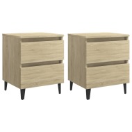 vidaXL Nočné stolíky 2 ks dub sonoma 40x35x50 cm drevotrieska - cena, porovnanie