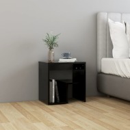 vidaXL Nočný stolík, čierny 40x30x40 cm, drevotrieska - cena, porovnanie
