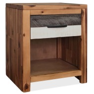 vidaXL Nočný stolík, masívne akáciové drevo, 40x30x48 cm - cena, porovnanie