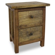 vidaXL Nočný stolík, masívne recyklované drevo, 40x30x51 cm - cena, porovnanie