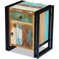 vidaXL Nočný stolík, recyklovaný masív - cena, porovnanie
