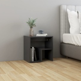 vidaXL Nočný stolík, sivý 40x30x40 cm, drevotrieska
